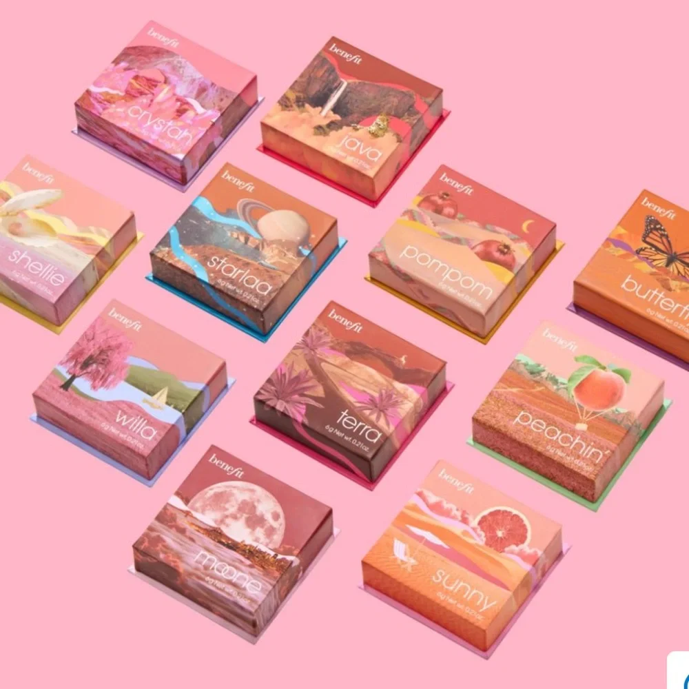 Benefit Cosmetics Terra Blush golden brick-red blush with soft-shimmer finish